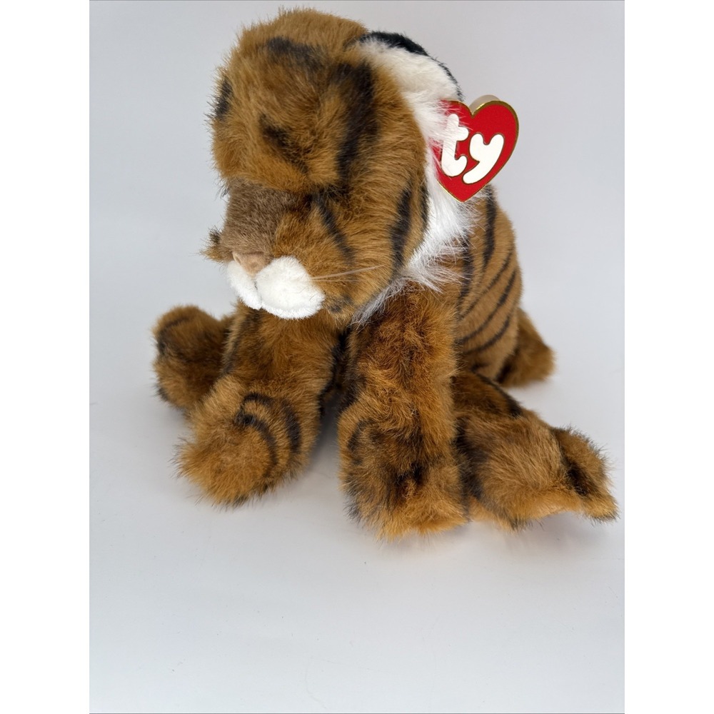 TY Classic Bengal Tiger Cub Plush Stuffed Animal Orange Black White 10 Inch 1997